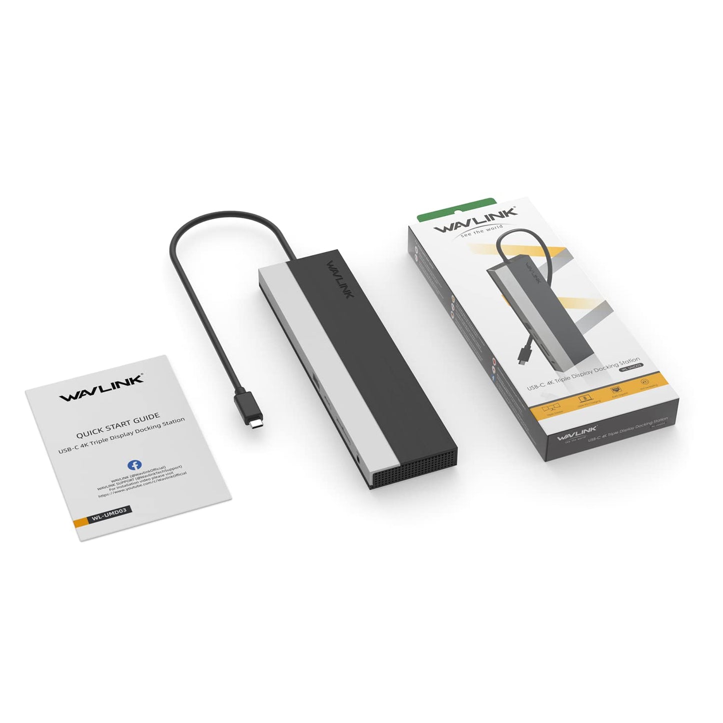 WAVLINK 12-in-1 USB C Docking Station, Triple Display Type C Hub