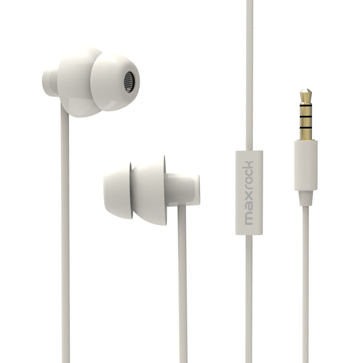 MAXROCK (TM Total Soft Silicon Headphones with Mic Sleep Travel Choice for Cellphones Tablets and 3.5mm Jack (Green)