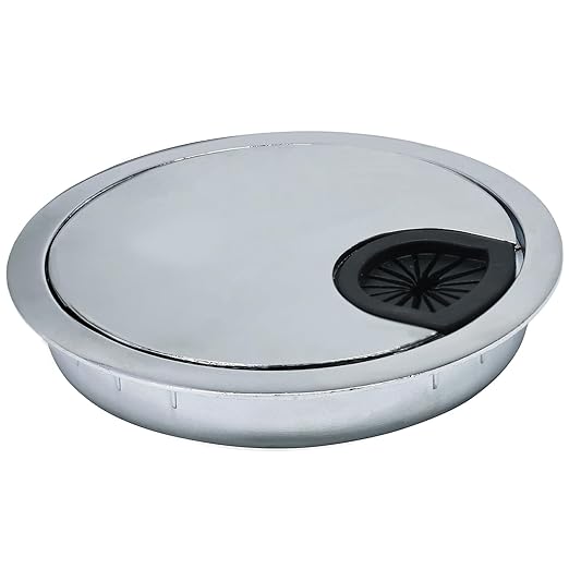 EASYEAH 2 Pcs Desk Grommet 2" / 50 mm, Zinc Alloy Desk Cord Hole Cover