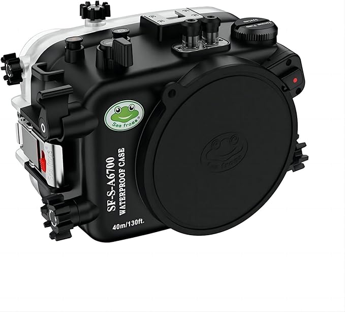 Seafrogs Underwater Housing for Sony A6700 with FL28 Flat Port 40M/130FT