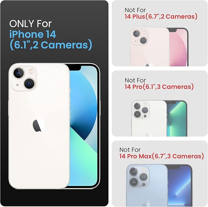 FireNova Designed for iPhone 14 Case, 6.1", Hot Pink