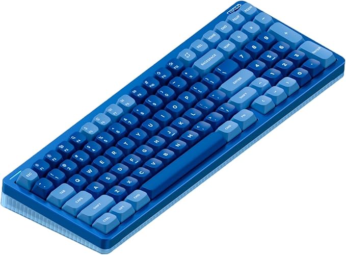 nuphy Halo96 V2 Wireless Keyboard,Gasket Structure,96% Hot Swappable Gaming Keyboard, 99 Kyes RGB Backlit Mechanical Keyboard, Support QMK/VIA,Mint Switches (37gf).