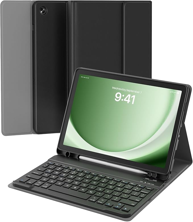MERSATM for Samsung Galaxy Tab A11 Plus/A9 Plus Case with Keyboard