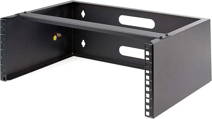 StarTech 8U 19in Wall-Mount Patch Panel Bracket, 13.75in, 80lb (WALLMOUNT8)