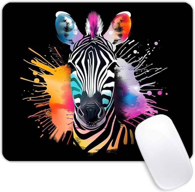 Square Mouse Pad Cool Dog with Sunglasses-1,Gaming Mouse Pads for Desk,Soft Computer Waterproof Non-Slip Mouse Mat