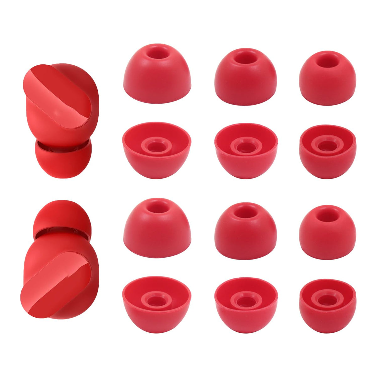 Replacement Silicone Ear Tips for Beats Fit Pro/Studio Buds/Studio Buds+ Headphone, 6 Pairs Earbuds Eartips L/M/S, Eargels Set Fit in Case, Earplug Ear Cap (Black with Pen)
