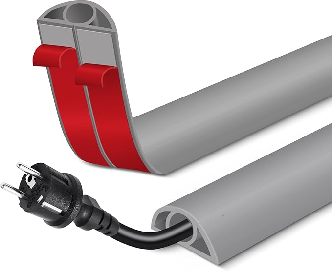EYAYEN Floor Cord Cover for Wires on Floor Self Adhesive Cord Hider
