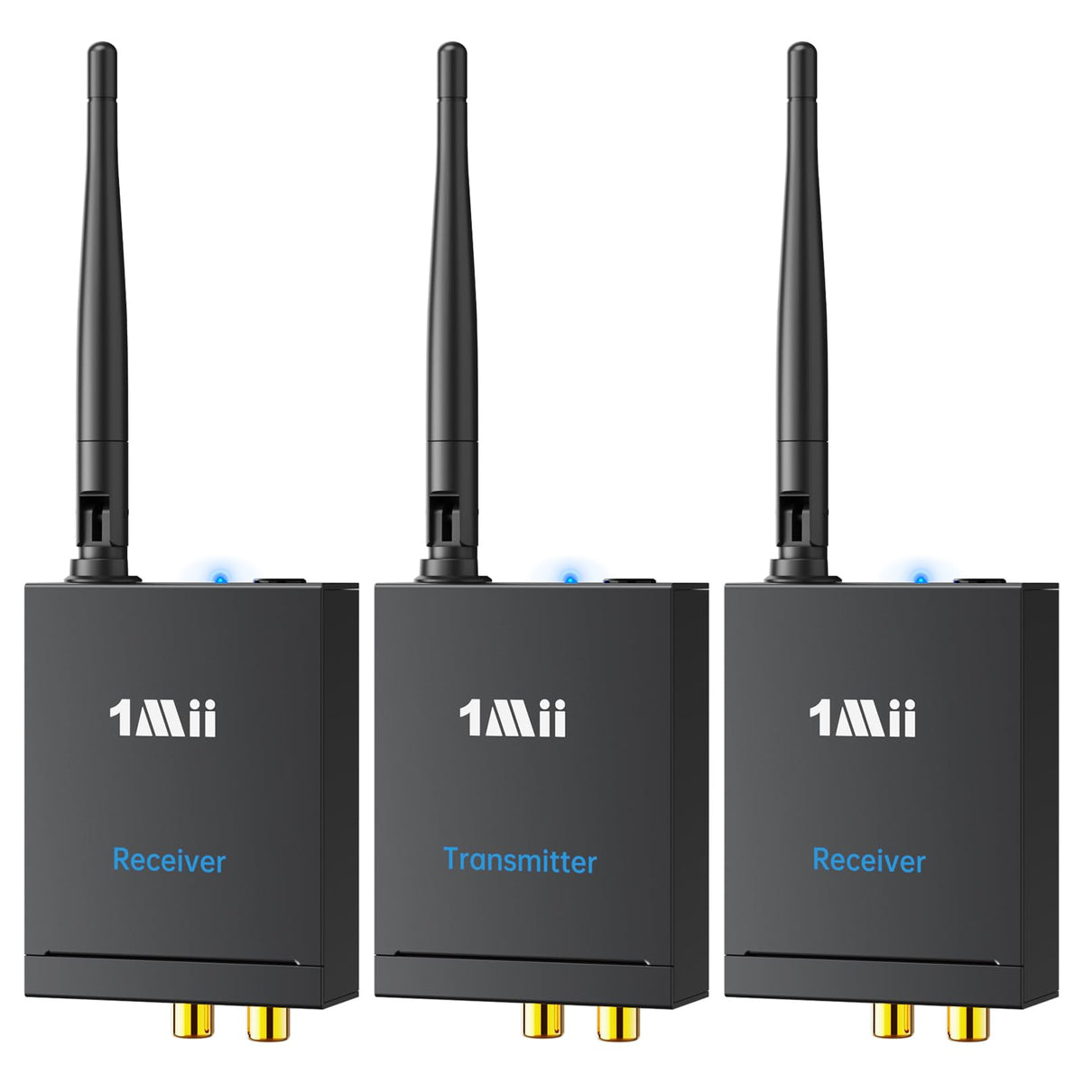 1Mii 2.4Ghz Wireless Audio Transmitter Receiver Set (1 TX + 1 RX) for TV