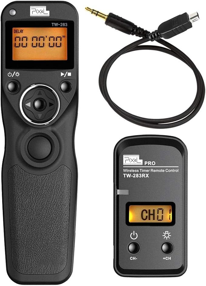 Pixel Wireless Shutter Remote Release Control TW283 for Nikon Z7 Z6 Df D90 D7500 D3300 D3100 D3200 D5000 D5500 D7200 D7000 D600 D750