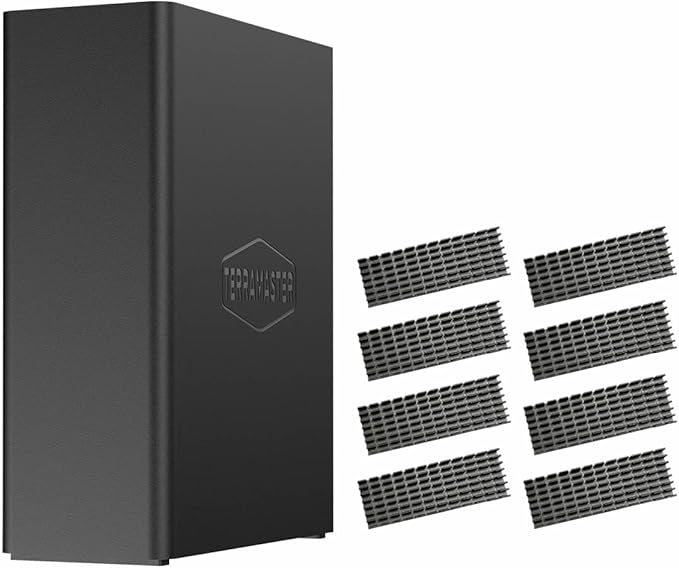 TERRAMASTER F4 SSD NAS Storage - 4Bay All SSD NAS Server N95 QuadCore CPU, 8GB DDR5 RAM, 5GbE Port, Palm-Sized High-Performance Network Attached Storage (Diskless)