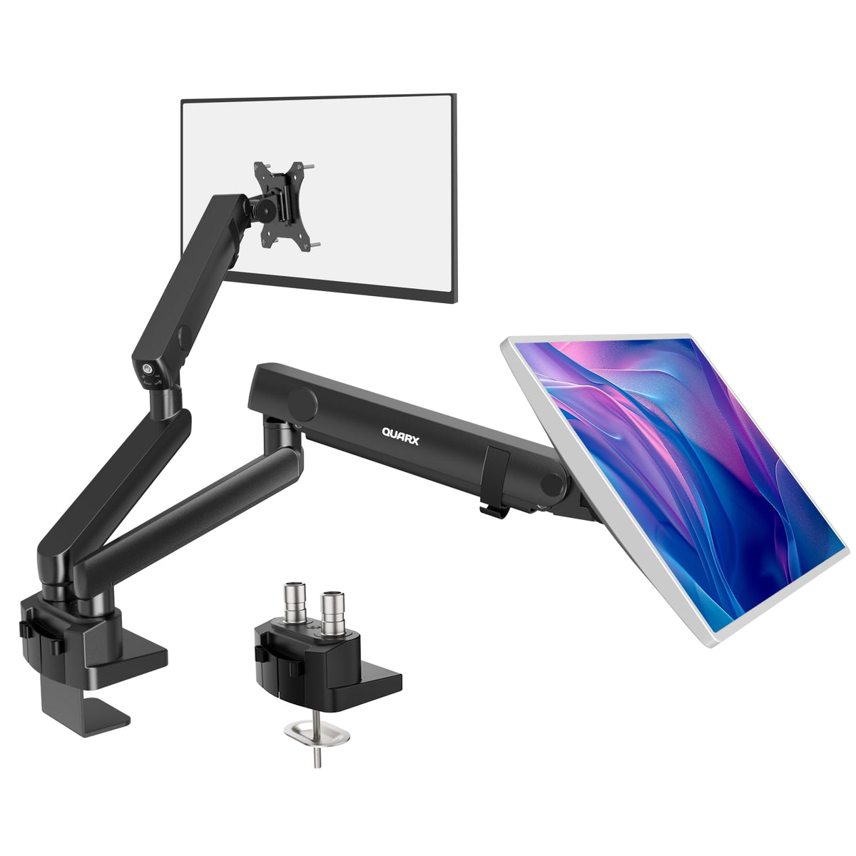 Heavy-Duty Monitor Wall Mount for 17-49" Ultrawide Screens, White