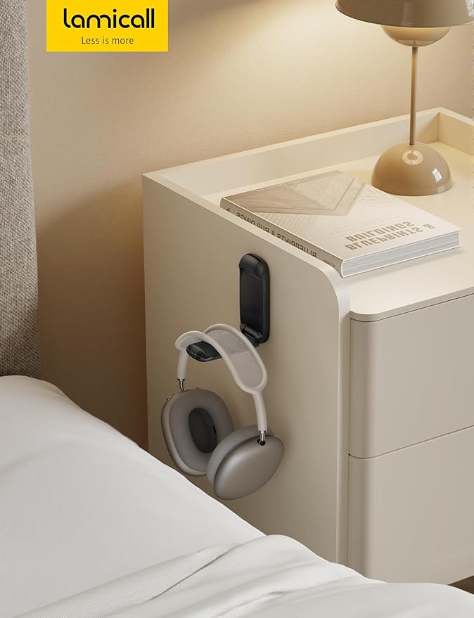 Lamicall Headphone Stand, Sticky Headset Holder, Foldable Headphone Holder