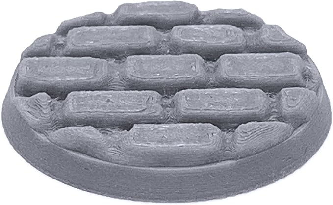 Miniature Bases - Scenic Texture - Masonry - 32mm (15pcs), 3D Printed Tabletop RPG and Wargame Miniature Accessories