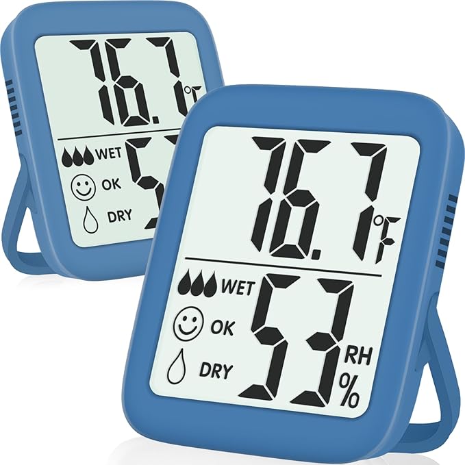 Antonki 2 Pack Room Thermometer Indoor Hygrometer