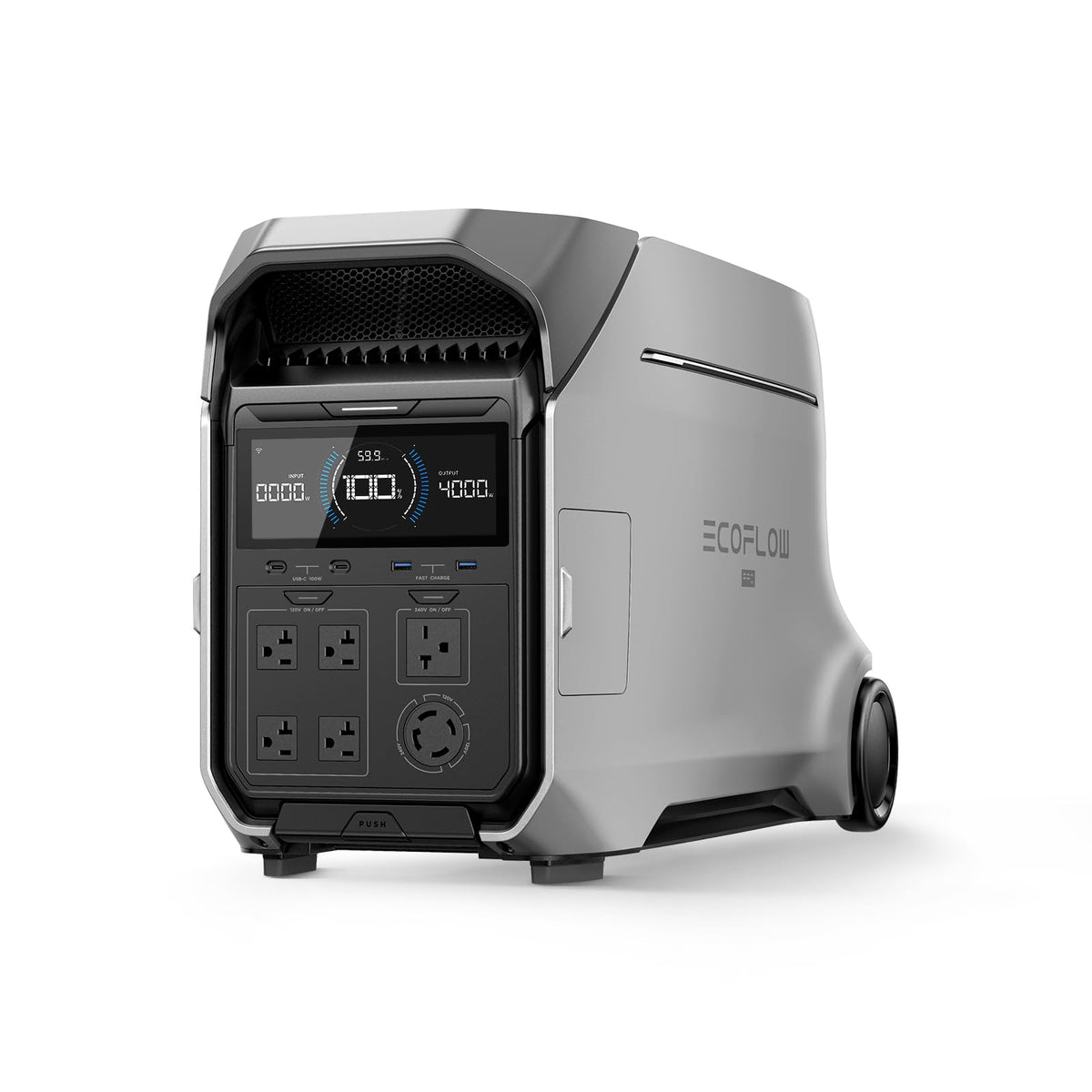 EF ECOFLOW Power Station 4096Wh DELTA Pro 3 with 400W Portable Solar Panel