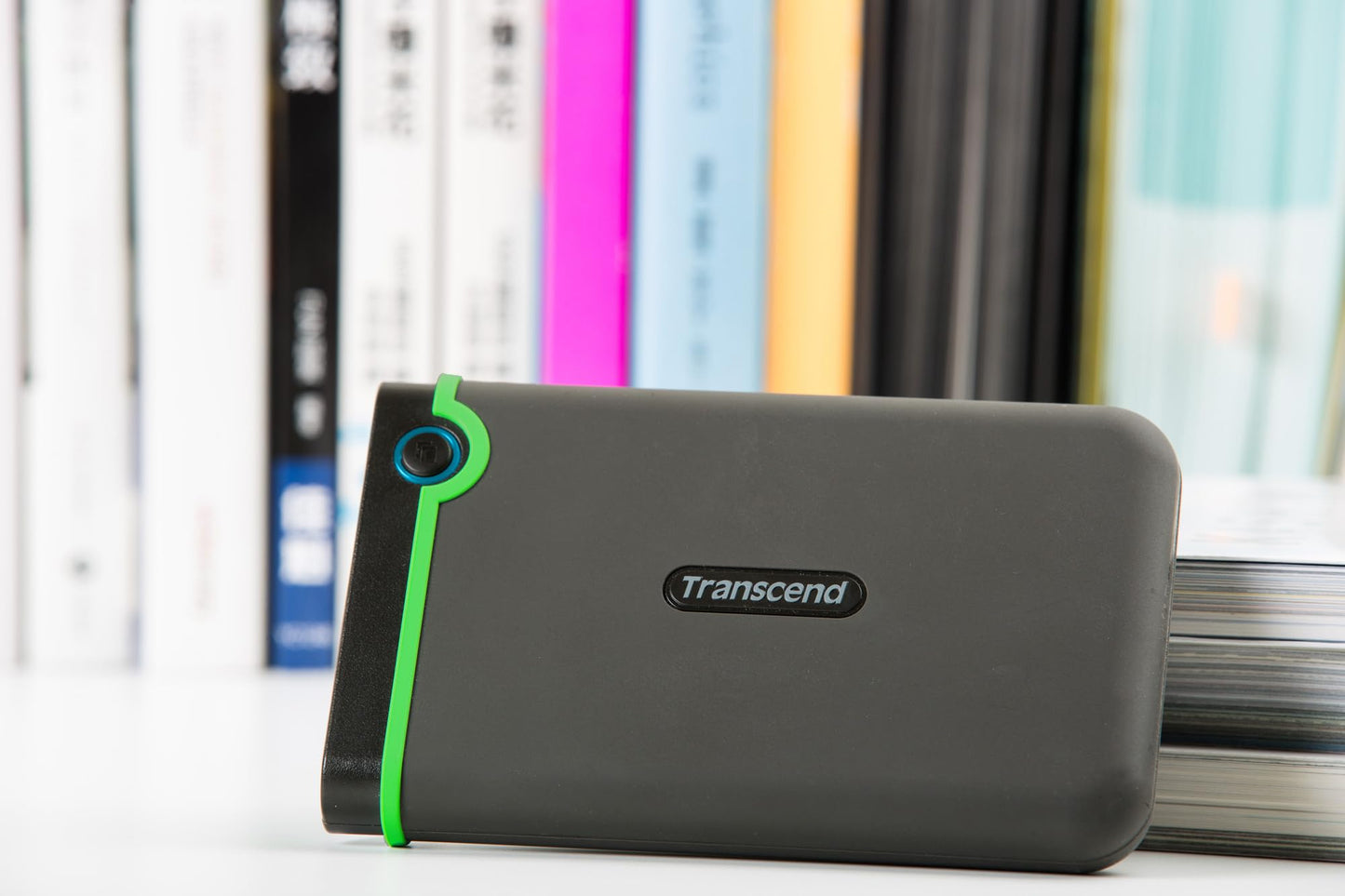 Transcend StoreJet 1TB Rugged External Hard Drive, USB3.1(5Gbps) Portable HDD w/One Touch Auto-Backup Button/Anti-Shock Resistant/Compact&Lightweight/Lightning-Fast Speeds, Iron Gray - TS1TSJ25M3S