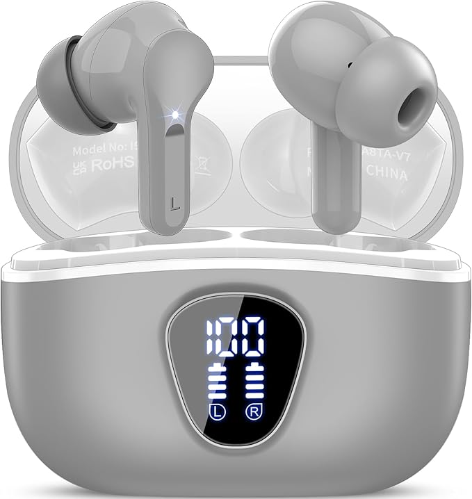 Wireless Earbuds, Bluetooth 5.4 Headphones HiFi Stereo, Bluetooth Earbuds