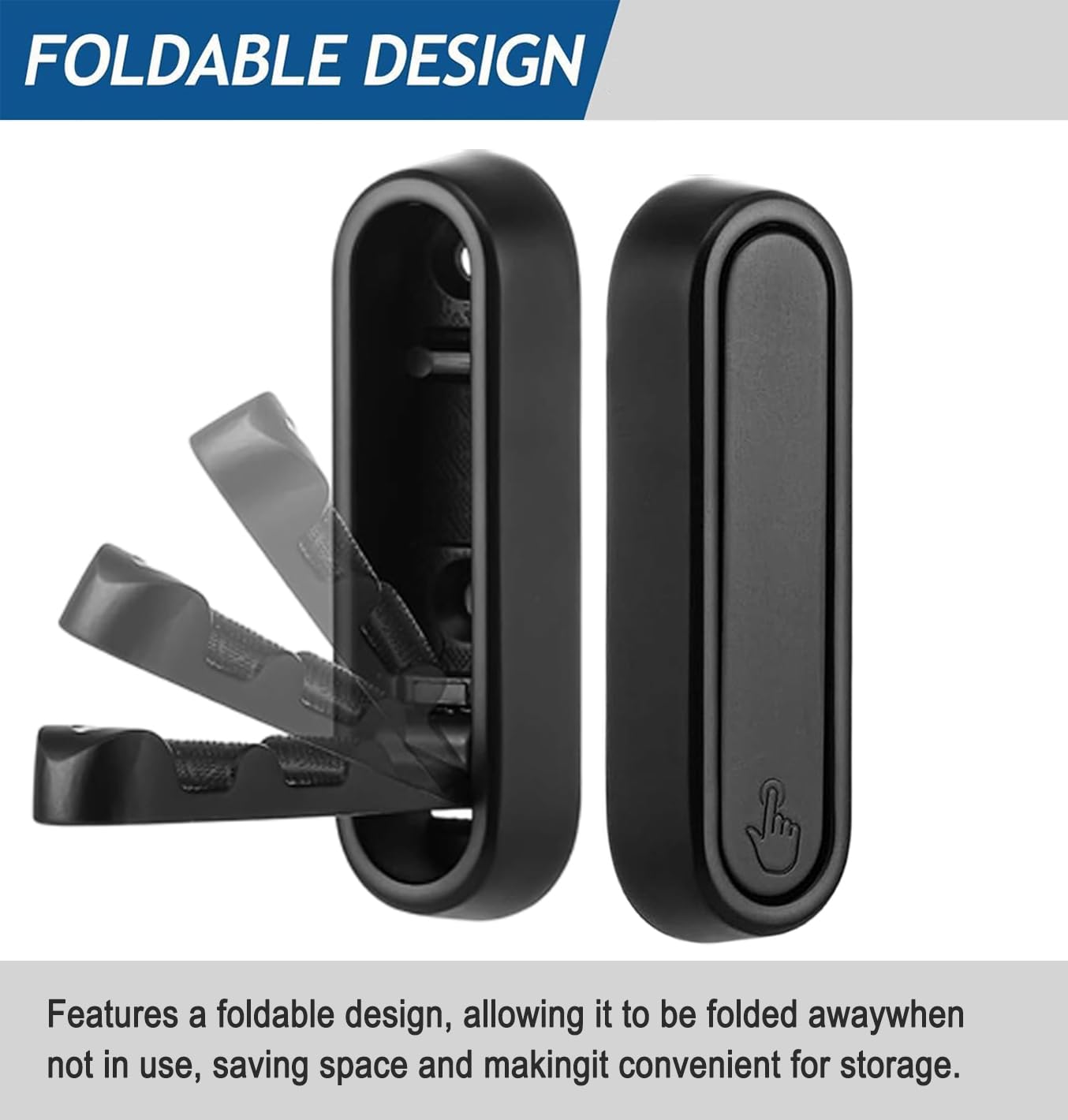 YipuVR 4PCS Gold Foldable Wall Hooks, Metal Folding Hooks Wall Mount, Easy Installation, Suitable for Bathroom Kitchen, Flip Down Hook for Wal l Hanging Coat, Bag, Towel, Key, Hat (Black)