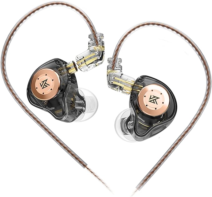 KZ EDX Pro in Ear Monitor Headphones KZ IEM Earphones Dual DD HiFi Stereo Sound Stage Earphones Wired Noise Cancelling Gaming Earbuds for Musicians Singer Audiophiles