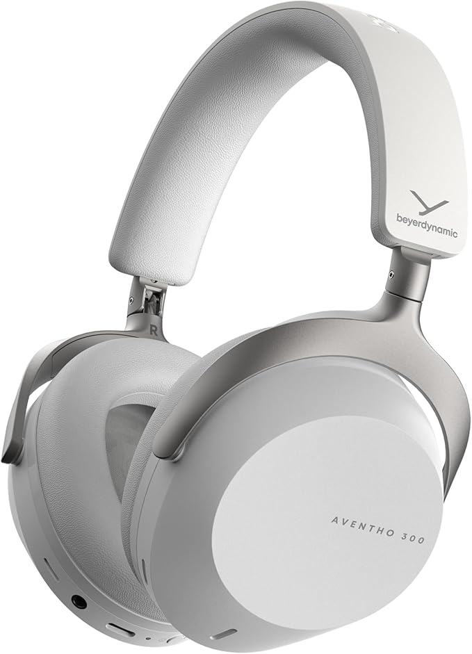 beyerdynamic AVENTHO 300 Wireless Bluetooth Headphones, Over Ear, Active Noise Cancelling, USB-C Charging, 50 Hours Playtime, Ultra Comfortable, Dolby Atmos and Head Tracking
