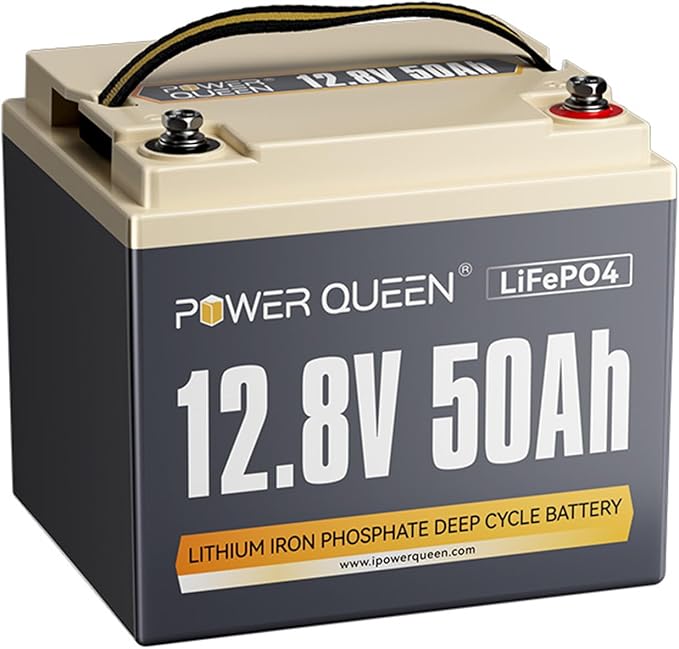 Power Queen 36V 50Ah LiFePO4 Lithiumn Battery for Boat, Marine, Yacht