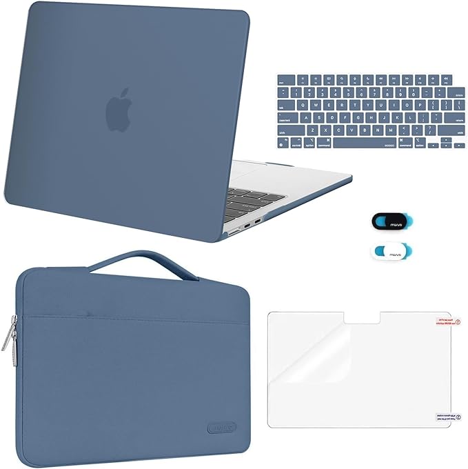 MOSISO Compatible with MacBook Air 13 inch Case M5 2026 M4 M3 M2 2025-2022