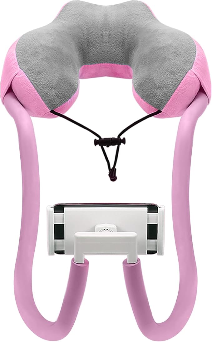MoKo Neck Phone Holder, Lazy Gooseneck Pillow Holder, 360° Rotatable