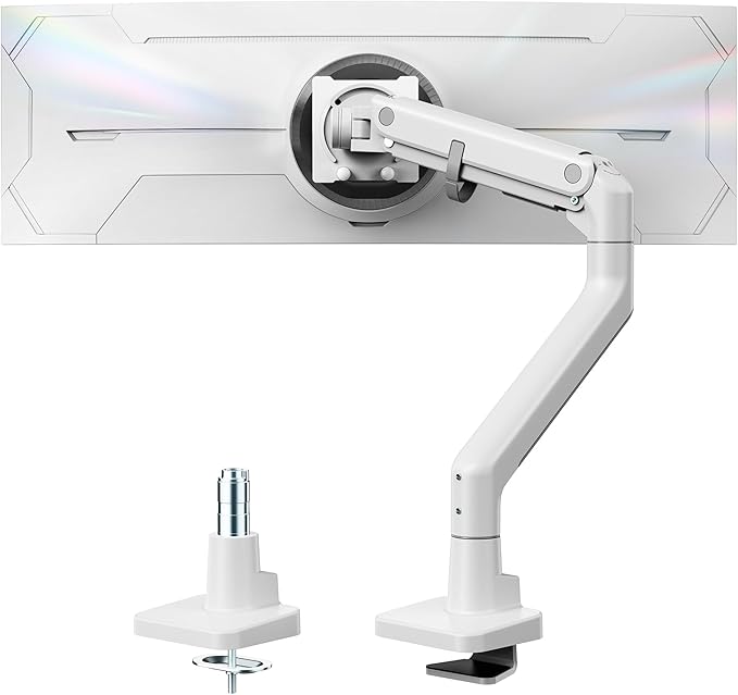 monTEK Heavy Duty Monitor Arm, 17-57" Ultrawide, Gas Spring