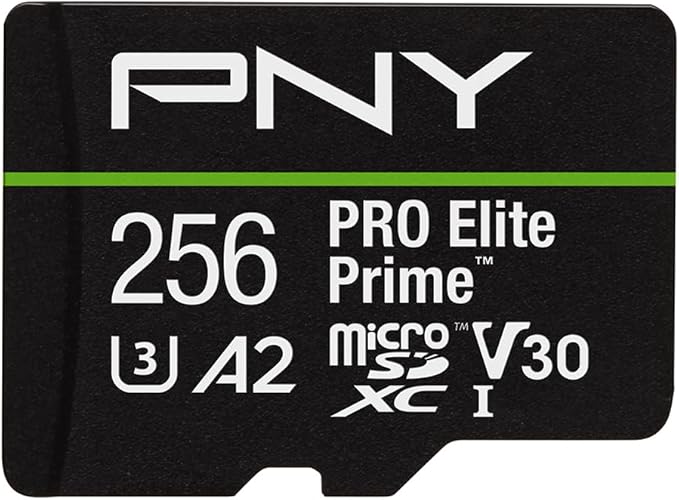 PNY 128GB PRO Elite Prime™ C10 U3 V30 A2 microSDXC Flash Memory Card – Ultra-Fast Speeds, Read 200MB/s, Write 150MB/s, 4K UHD, Full HD, UHS-I, for Smartphones, Drones, Action Cameras