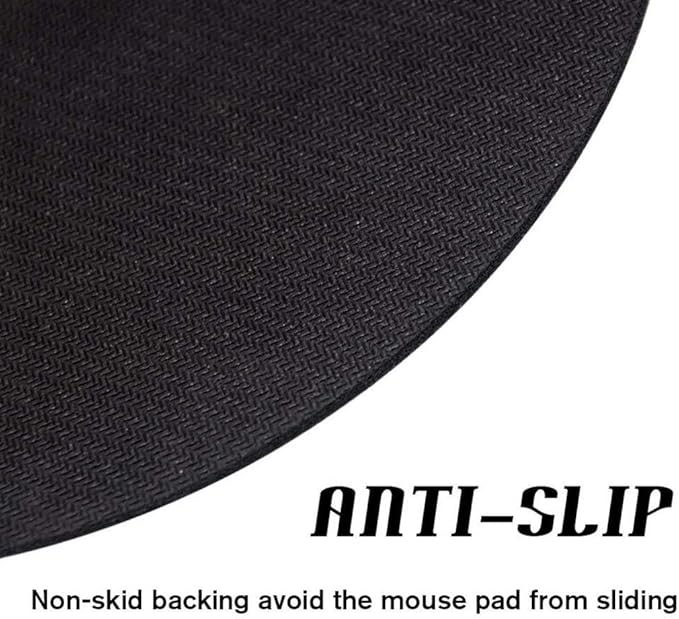 Sunflower On Black Sun Flower Mouse Pad Round Non-Slip Rubber Mousepad Laptop Office Computer Decor Cute Desk Accessories Customized Design Mouse Pad
