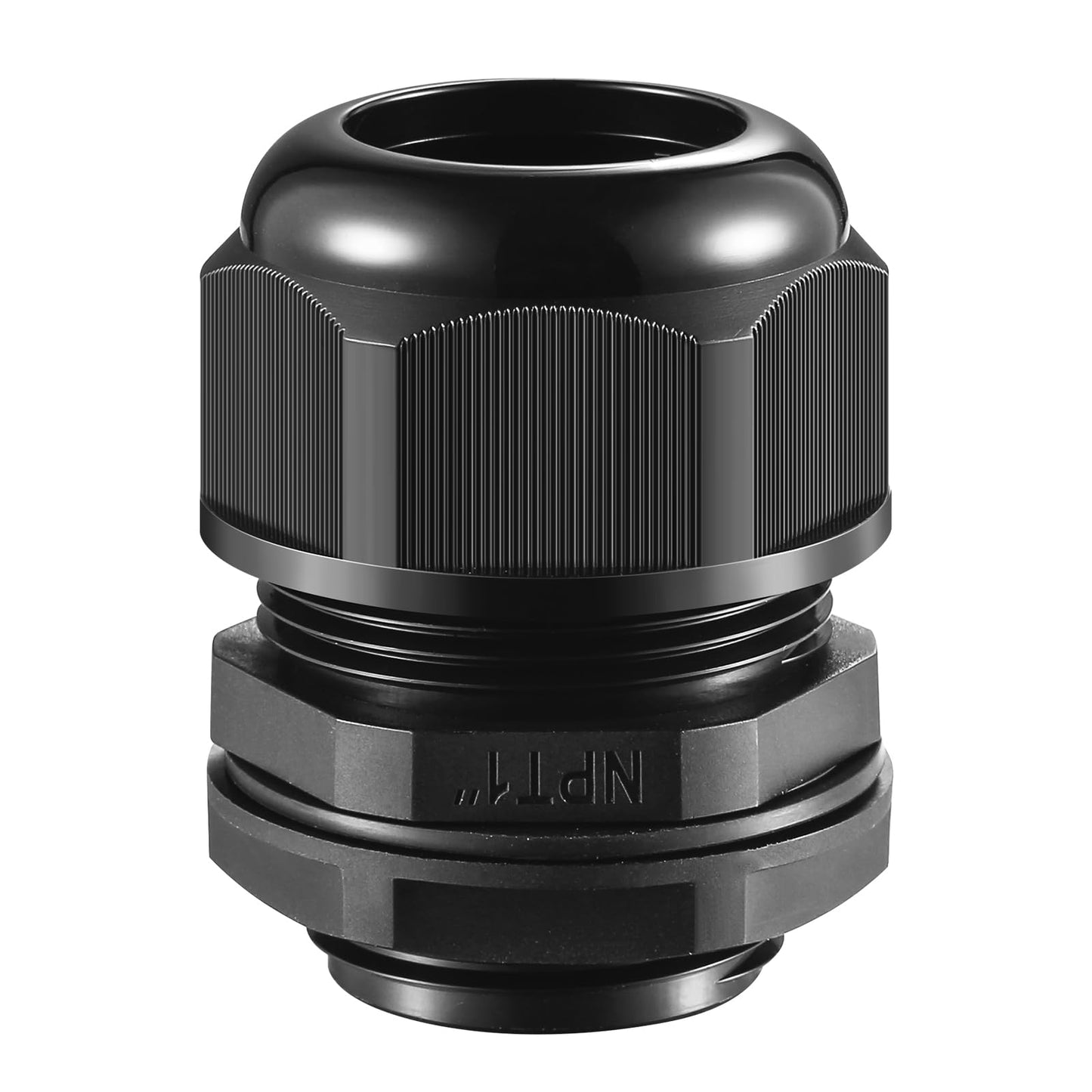RTHIEAI 25 PCS 1"(17-25mm) NPT Nylon Cable Gland Joints with Gaskets, IP68 Adjustable Lock Nut Strain Relief Cord Grip Waterproof Cable Glands - UL Listed and RoHS Compliant