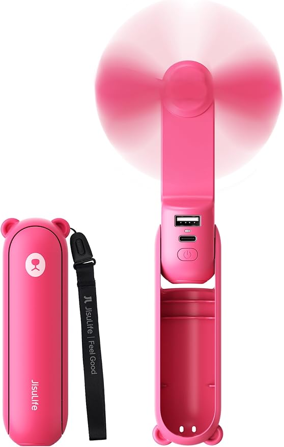 JISULIFE 3 IN 1 Portable Fan with Power Bank & Flashlight Featured