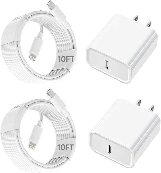 iPhone 17 16 Charger Fast Charging,10FT USB C Cable 20W Apple Fast Charger