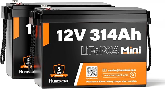12V 150Ah LiFePO4 Lithium Battery BCI Group31 Bluetooth 2Pack,Built-in 110A BMS, Deep Cycle Battery for Solar, RV, Marine, Off-Grid Applications - 15000+ Life Cycles, Safe & Lightweight