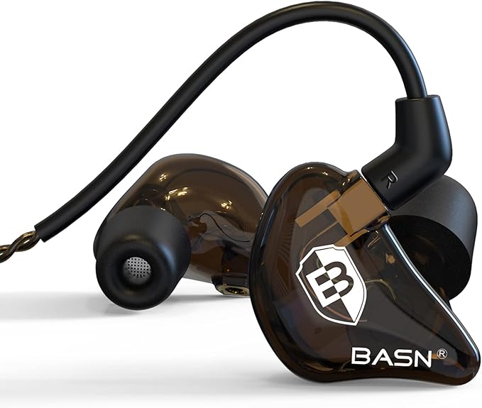 BASN Bsinger PRO in Ear Monitor Headphones for Musicians (Black)