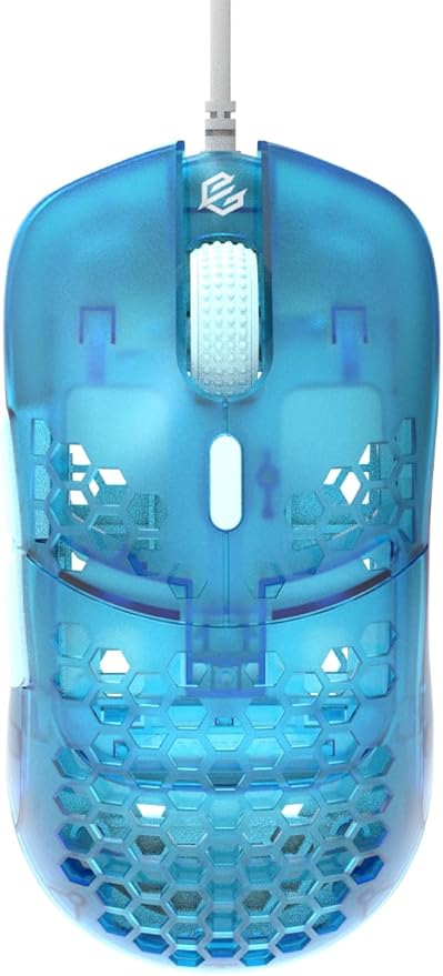 G-Wolves Hati HTM/HT-M Medium 56g Ultra Lightweight Honeycomb Wired Gaming Mouse, PixArt 3389 Sensor 16000 DPI, 6 Programmable Buttons, Low Latency