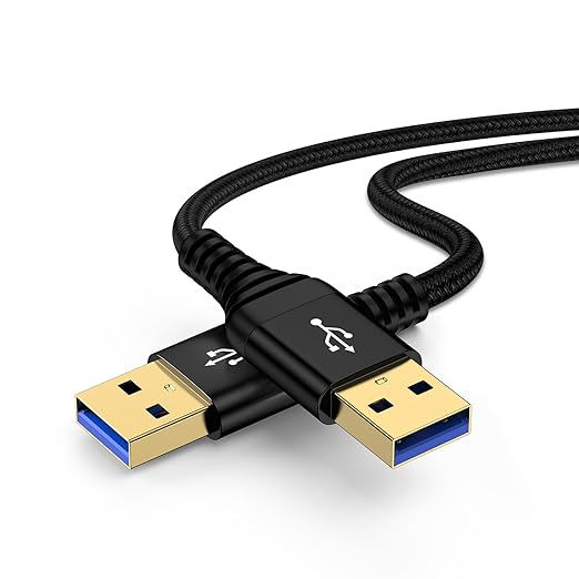 USB to USB Cable, 3 Pack 6 FT USB3.0 A to A Cable Male to Male USBCable
