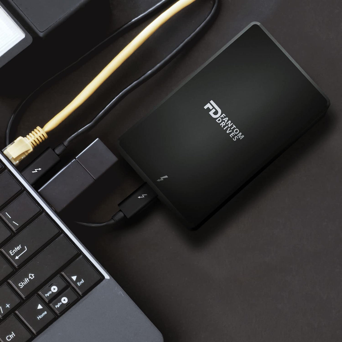 Fantom Drives - 4TB External 3D NAND TLC Portable Solid State Drive - Thunderbolt 3 & 4 USB 3.2 Type-C - 2800MB/s -TB3X-2300N4TB