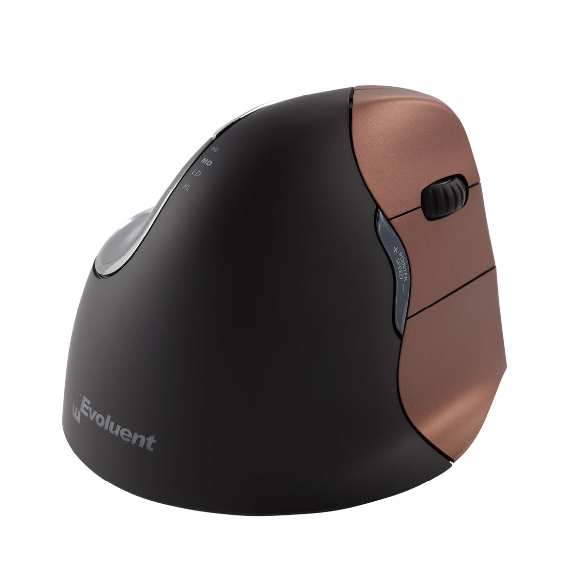 Evoluent – Inventor of the Vertical Mouse – VM4RW Ergonomic Vertical Mouse Right Hand Regular Size Wireless USB, Sculpted for Comfort, Reduces Wrist Strain, 4 Speeds, 6 Customizable Buttons in Windows