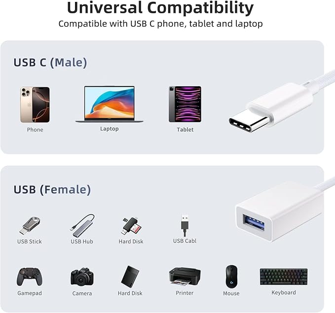 MAXAUX USB C Audio Adapter with Wired Earphone Support, Type C Adapter