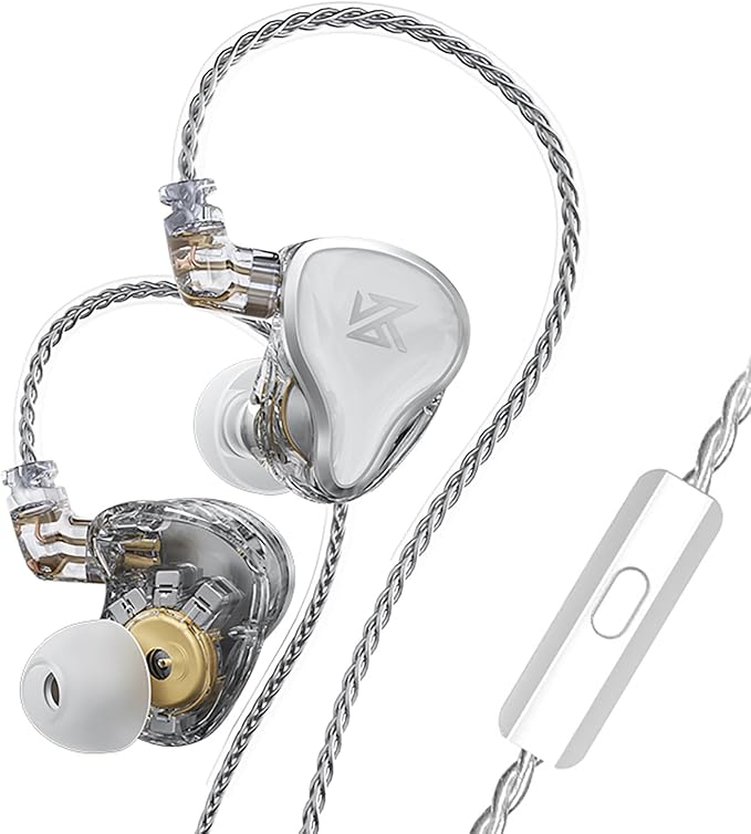 CCA KZ Zax in Ear Monitor Headphones 16 Units 7BA 1DD Hybrid Drivers HiFi IEM Earphones High Clarity Metal Gaming Earbuds with 2 Pin Detachable Cable
