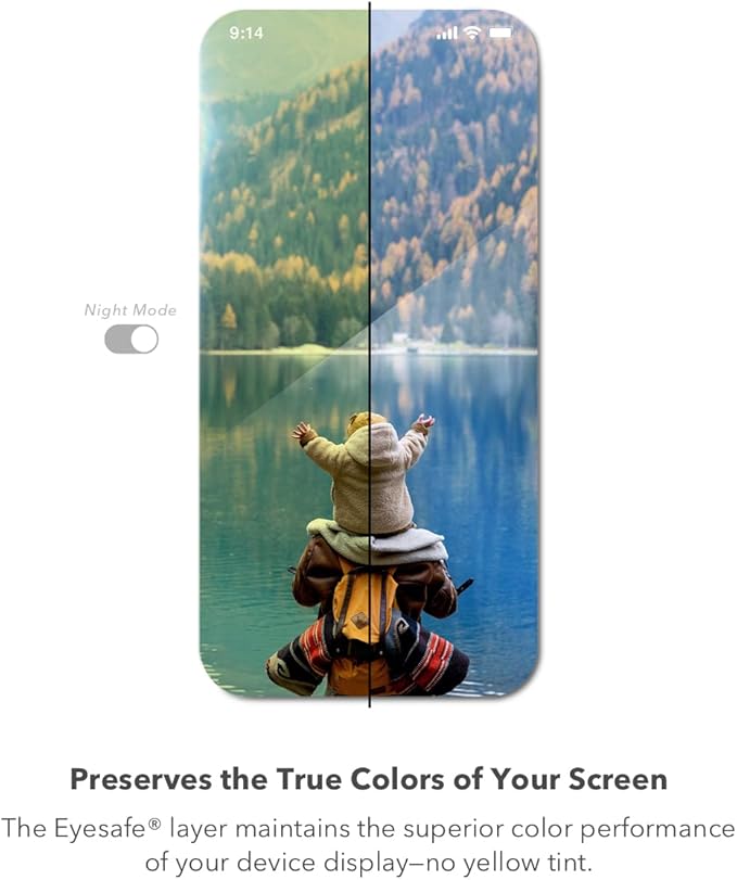 ZAGG InvisibleShield Glass Elite VisionGuard Screen Protector for Apple iPhone 14 Plus/ 13 Pro Max - 5X Stronger, Blue-Light Protection, Anti-Fingerprint Technology, Easy to Install