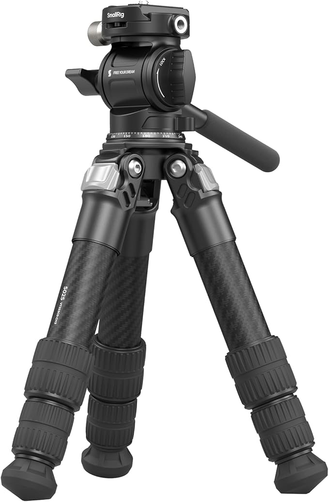 SmallRig Carbon Fiber Mini Desktop Tripod with 360° Ball Head