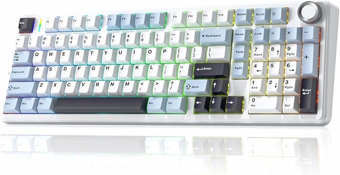x Aula F99 Pro Wireless Mechanical Keyboard Hot Swappable Gaming Keyboard