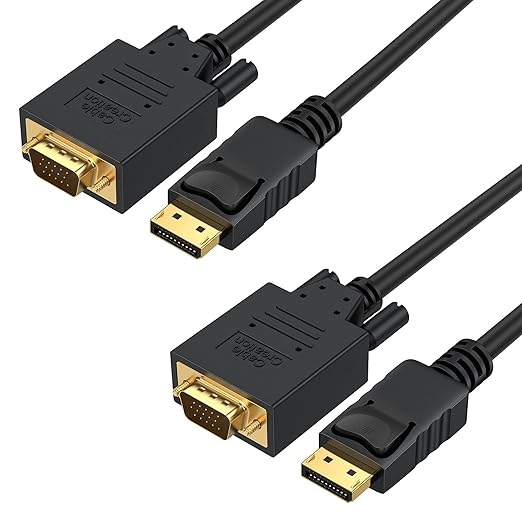 CableCreation Displayport to VGA Cable 6FT,Displayport to VGA Adapter 1080P