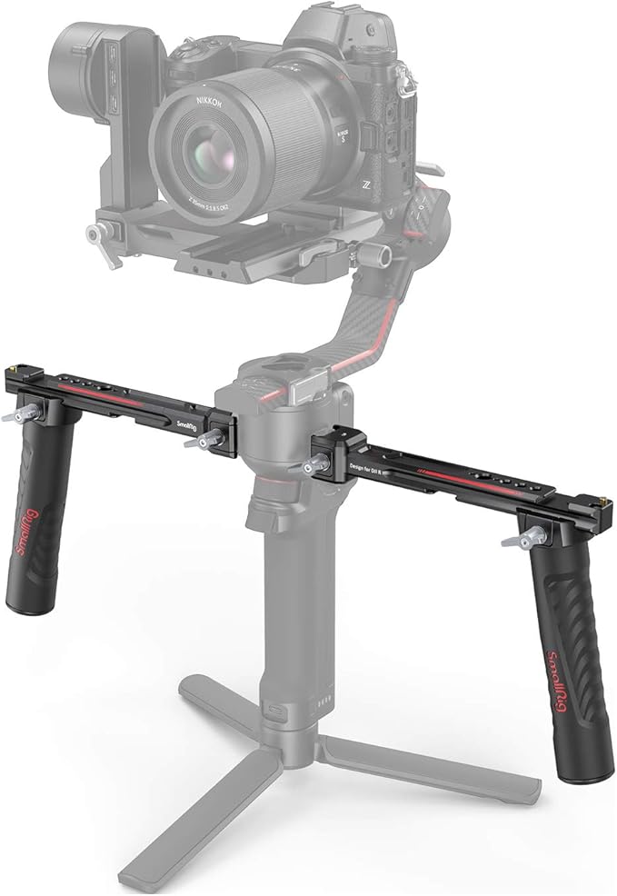 SmallRig Focus Control Dual Grip for DJI RS 2 / RS 3 Pro/RS 4 Pro Gimbal Stabilizer, Dual Handle with NATO Rail, Joystick Operation, Mode Switching, Centering/Locking, Max Load 17.6lb(Not for RS4)