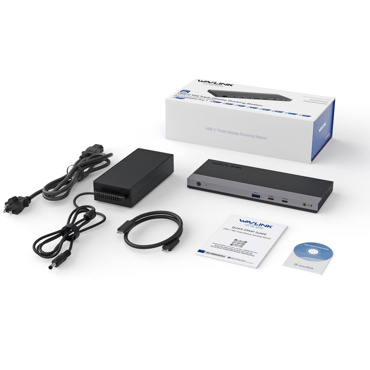 Laptop Docking Station,WAVLINK Triple monitors dock,Dual DisplayPort,HDMI