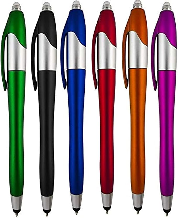 Stylus Pen, 3-1 Multi-Function, Ball Point Black Ink Pen, Capacitive Stylus for Touchscreen Devices, LED Flashlight, Medical Pen Light,for Home,Work,Doctors