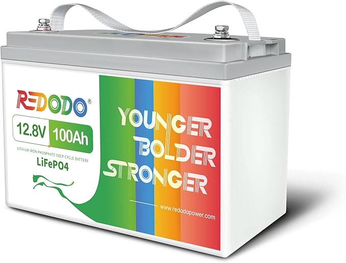 Redodo 12V 410Ah Deep Cycle LiFePO4 Battery, for RV Solar Marine