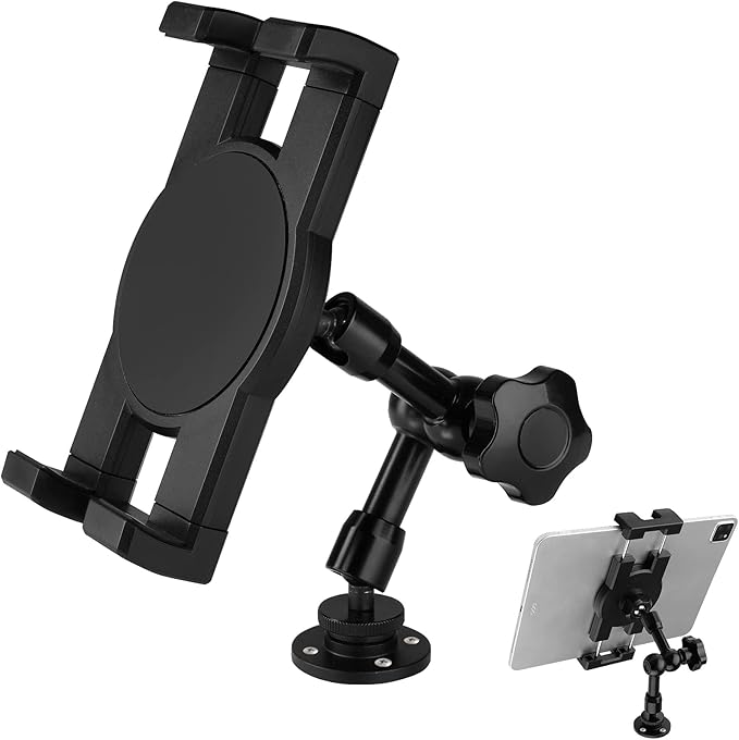 Mippko Drill Base Truck Phone Stand for 3.5~7.5 inches iPhone/HTC/LG/Nexus/Huawei/Smart Phones, Fit for Truck, Car,Van, Vehicles, 360°Adjustable Aluminum Alloy Mount
